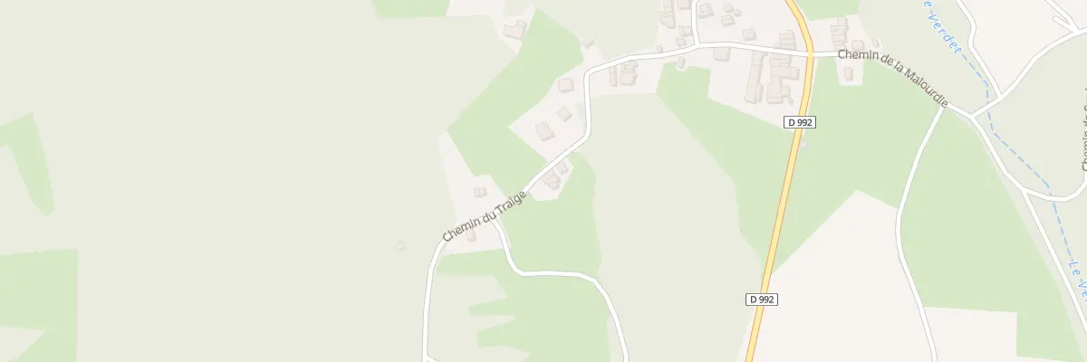 Plan du 307 Che du Traige à Anglefort