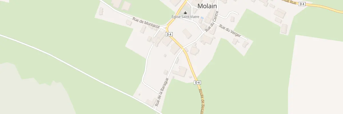 Plan du 9 Rte de Besain à Molain