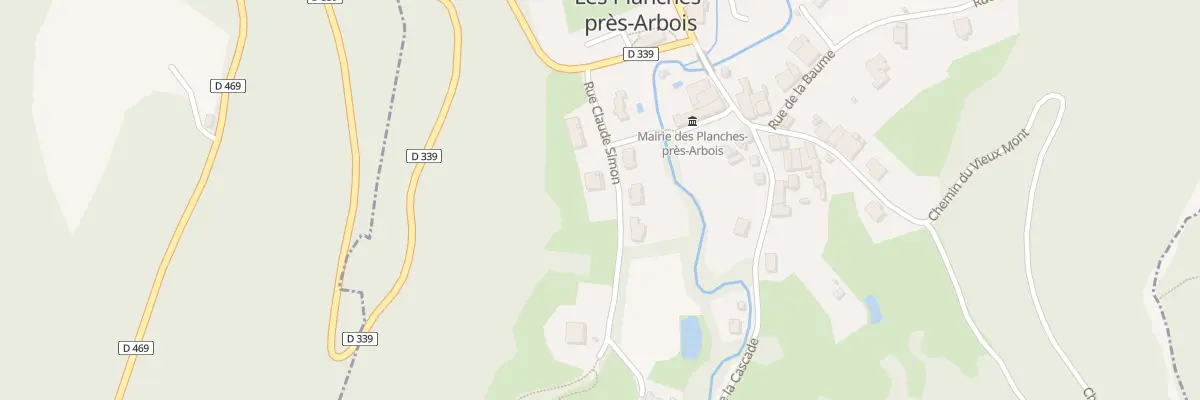Plan du 4 Rue Claude Simon aux Planches-près-Arbois