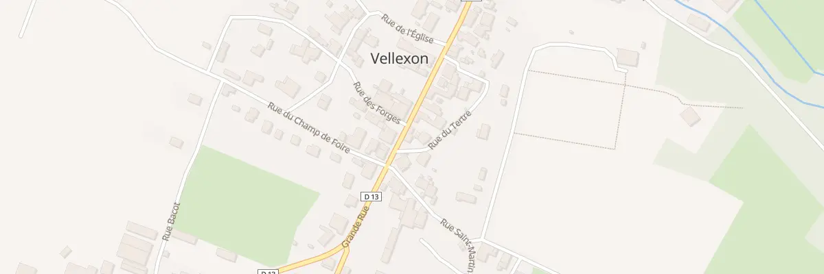 Plan du 4 Gr Grande Rue à Vellexon-Queutrey-et-Vaudey
