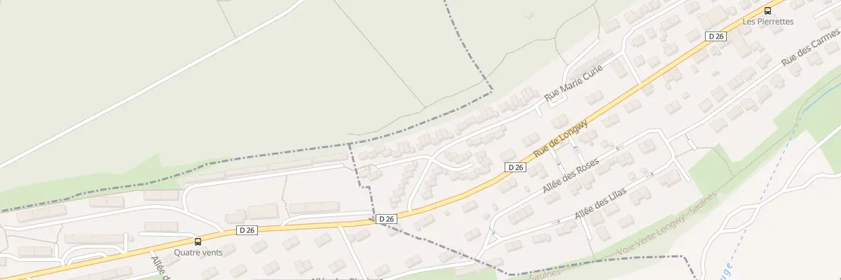 Plan du 24 Rue Marie Curie à Saulnes