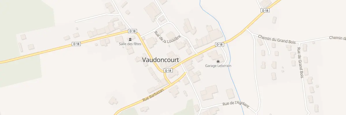 Plan du 22 Rue de la Division Leclerc à Vaudoncourt