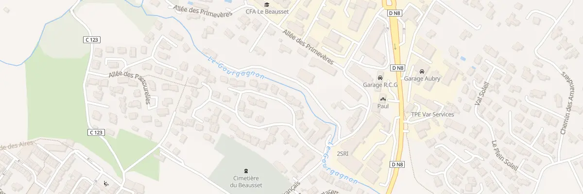 Plan du 34 Rue du Lot la Gouorgo au Beausset