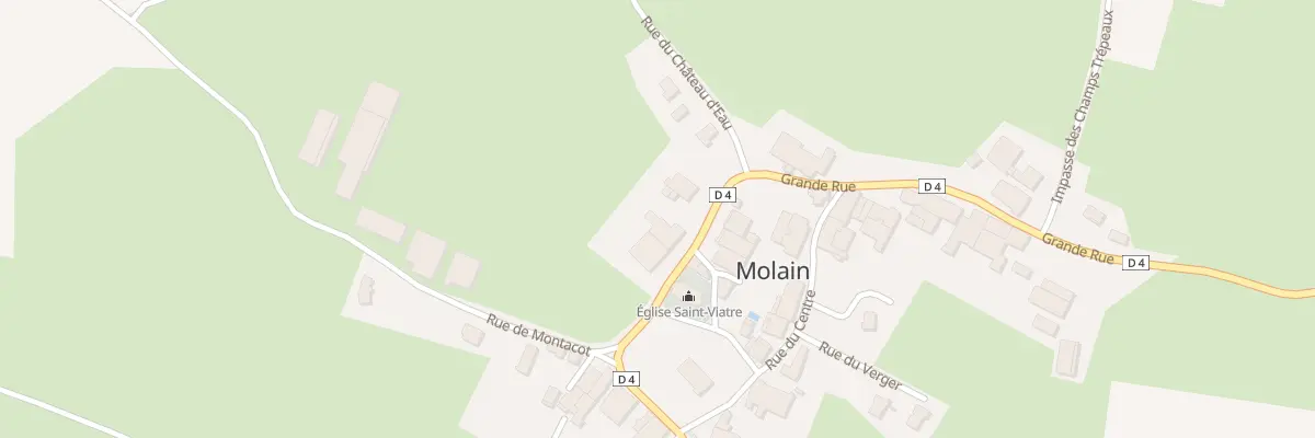 Plan du 4 Rue Grande Rue à Molain