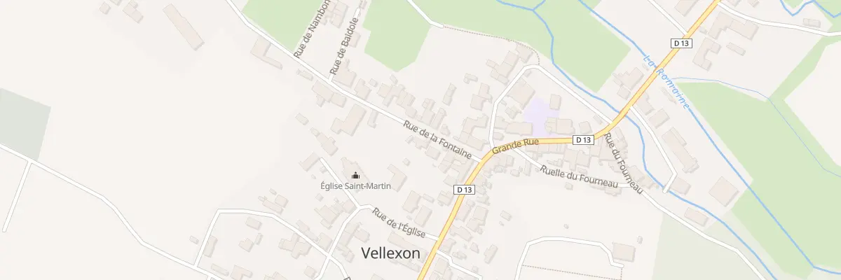 Plan du 7 Rue de la Fontaine à Vellexon-Queutrey-et-Vaudey