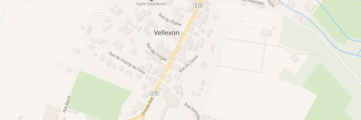 Plan du 6 Gr Grande Rue à Vellexon-Queutrey-et-Vaudey