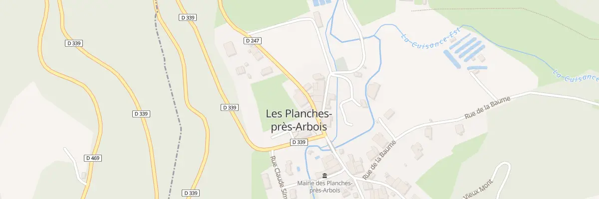 Plan du 11 Rue de la Cuisance aux Planches-près-Arbois