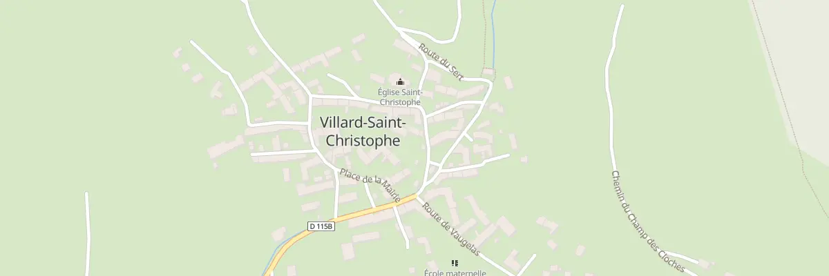 Plan du 21 Rte de l’Eglise à Villard-Saint-Christophe