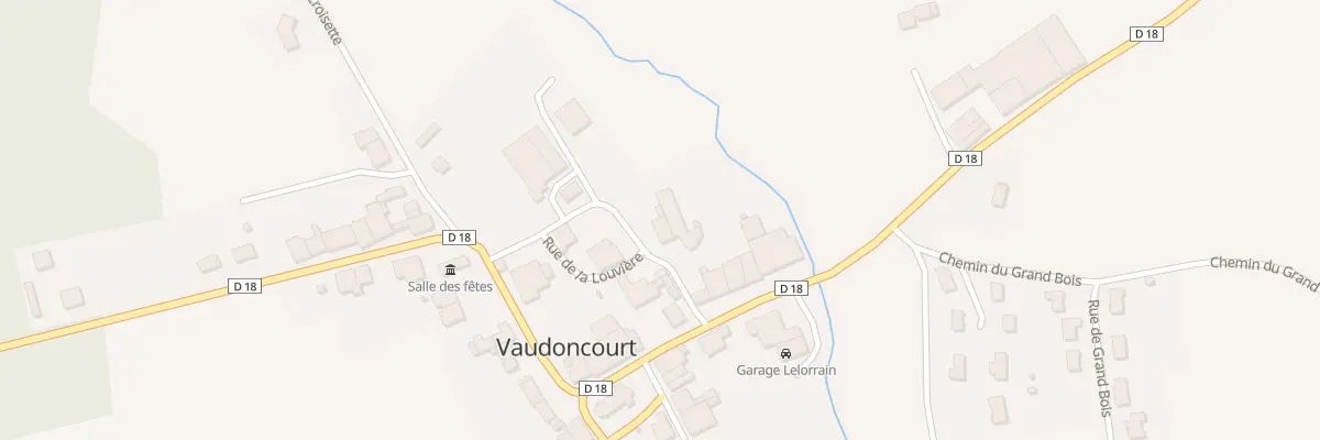 Plan du 4 Rue de la Louvière à Vaudoncourt