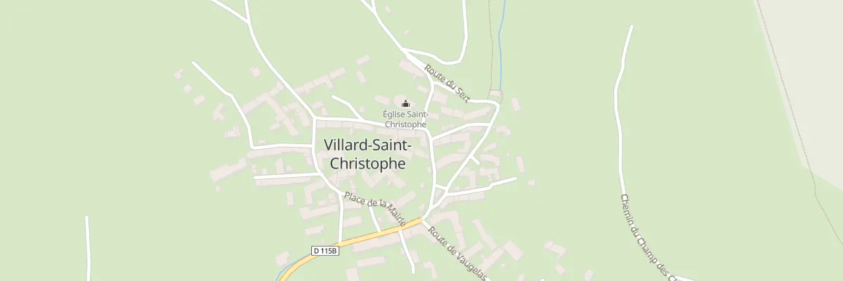 Plan du 55 Rte de l’Eglise à Villard-Saint-Christophe