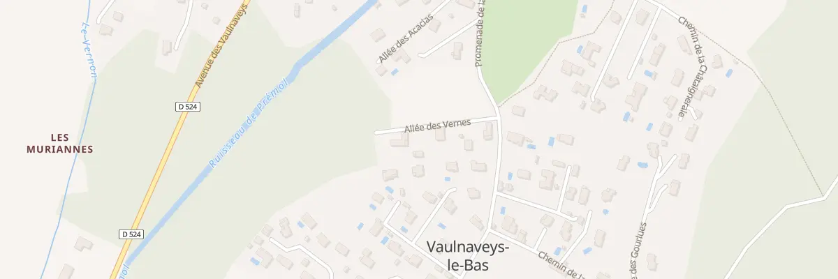 Plan du 81 All des Vernes à Vaulnaveys-le-Bas