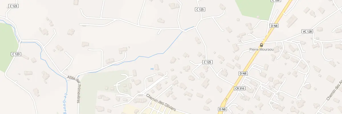 Plan du 115T Che de la Daby au Beausset
