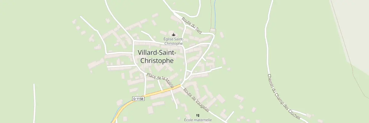 Plan du 19 Rte de l’Eglise à Villard-Saint-Christophe