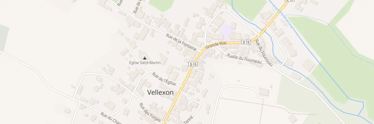 Plan du 33 Grande Rue à Vellexon-Queutrey-et-Vaudey