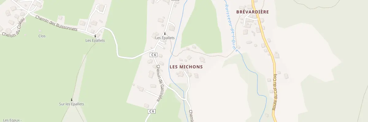 Plan du 202 Che des Michons à Saint-Pierre-de-Chartreuse