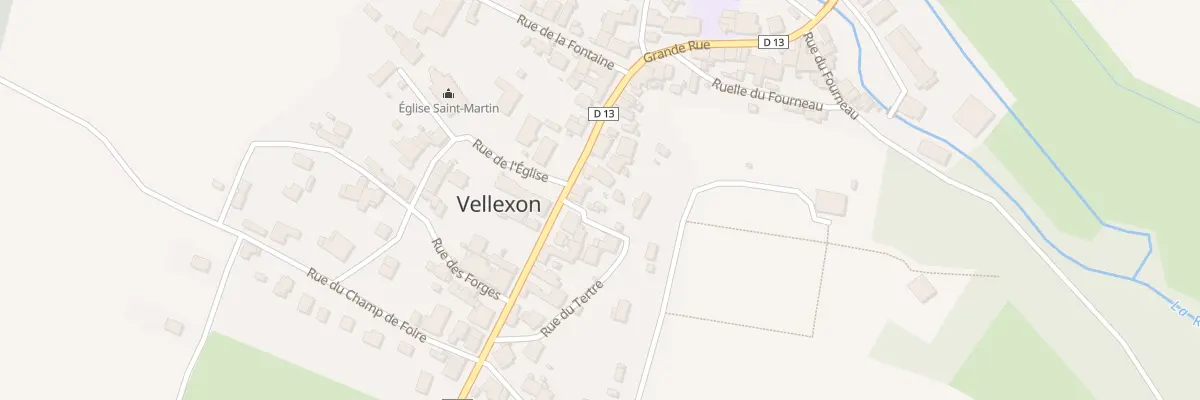 Plan du 16 Gr Grande Rue à Vellexon-Queutrey-et-Vaudey