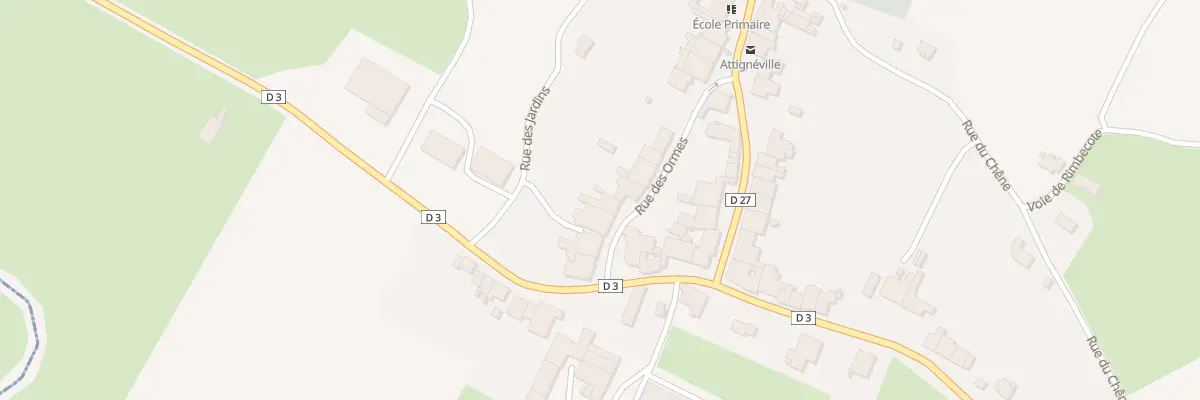 Plan du 57 Rue des Ormes à Attignéville