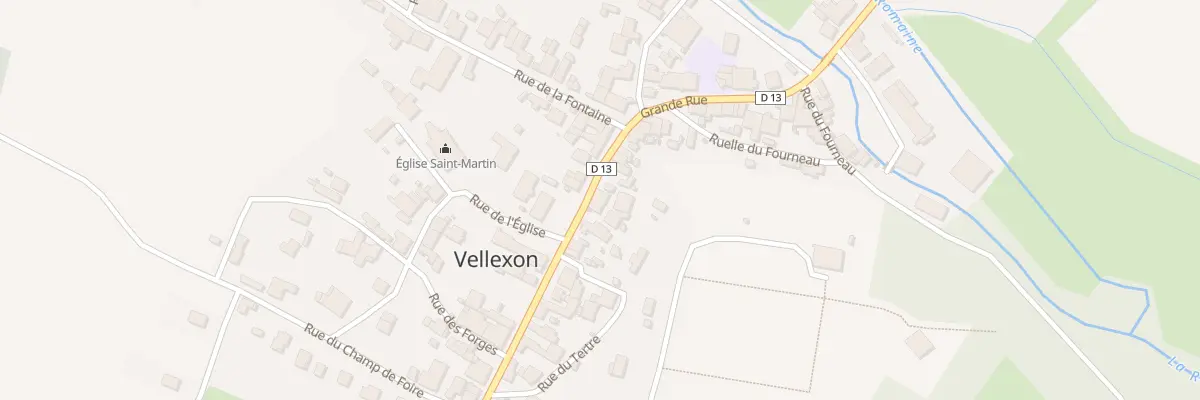 Plan du 22 Gr Grande Rue à Vellexon-Queutrey-et-Vaudey