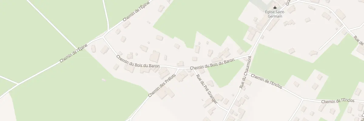 Plan du 12 Che du Bois du Baron à Fourg