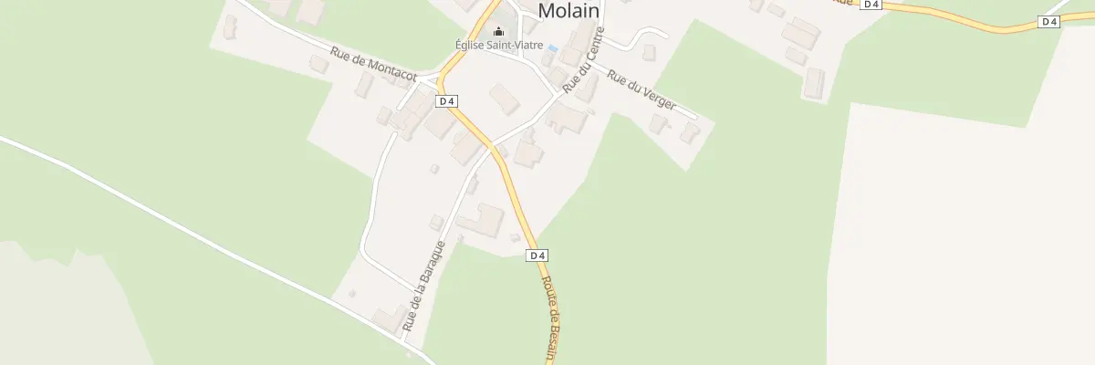 Plan du 1 Rue du Centre à Molain