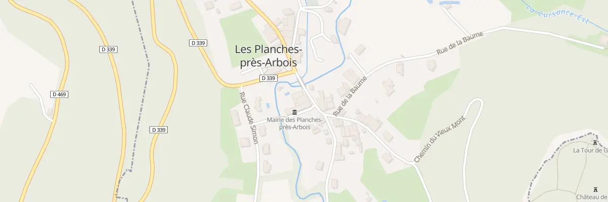 Plan du 3 Rue de la Cuisance aux Planches-près-Arbois