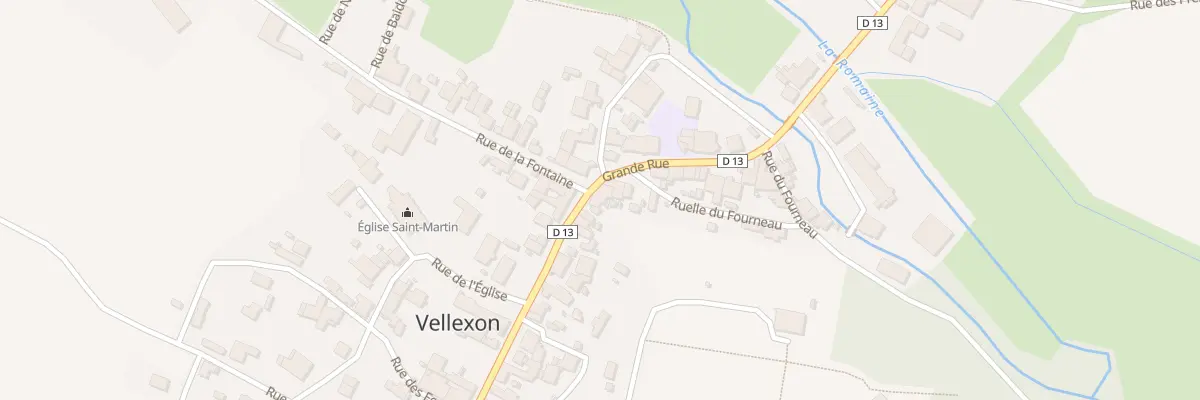 Plan du 30 Gr Grande Rue à Vellexon-Queutrey-et-Vaudey