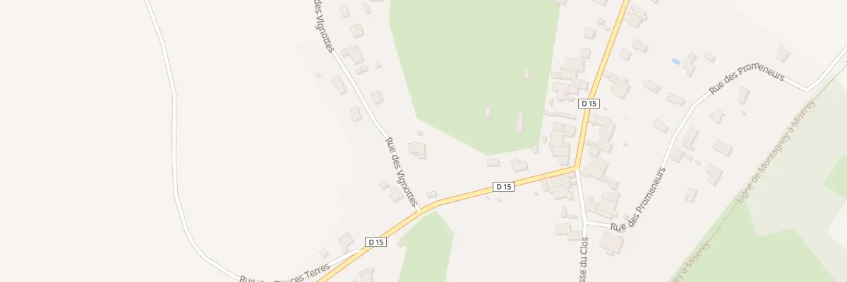Plan du 2 Rue des Vignottes à Brussey