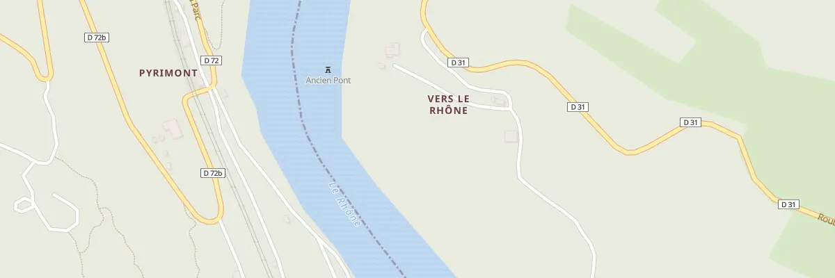 Plan du 1119 Che Vers le Rhône à Challonges