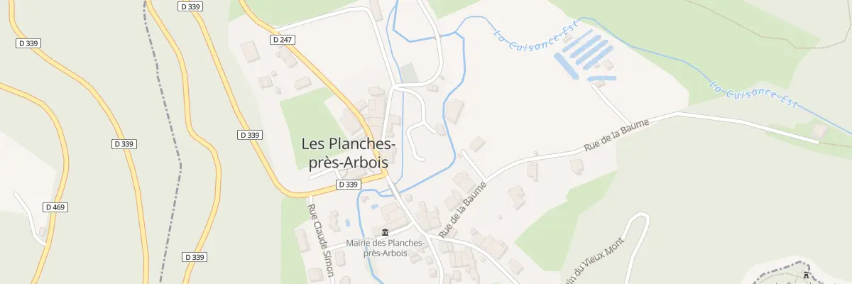 Plan du 2 Rue du Moulin aux Planches-près-Arbois