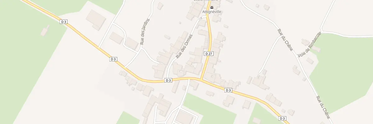 Plan du 60 Rue des Ormes à Attignéville