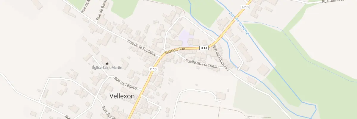 Plan du 34 Gr Grande Rue à Vellexon-Queutrey-et-Vaudey