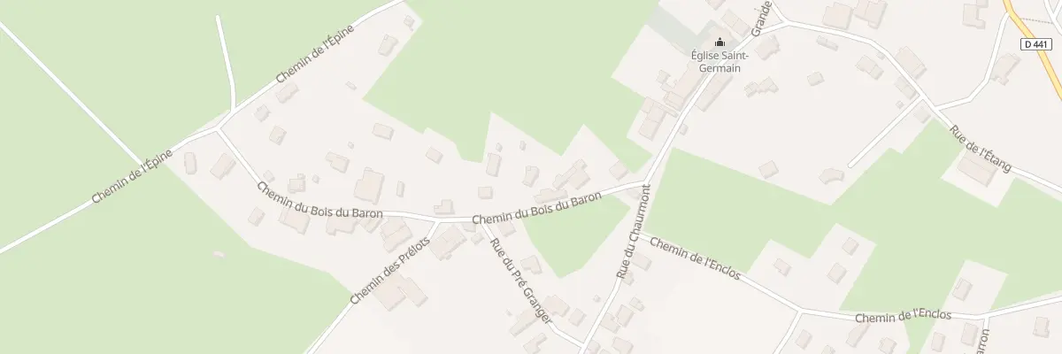 Plan du 6 Che du Bois du Baron à Fourg