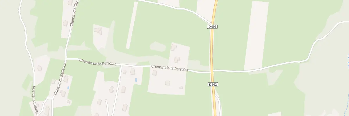 Plan du 64 Che de la Perrolaz à Anglefort