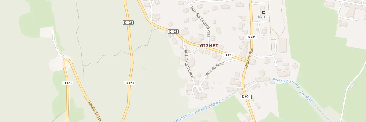 Plan du 217 Rue de la Source ( à Gignez ) à Corbonod