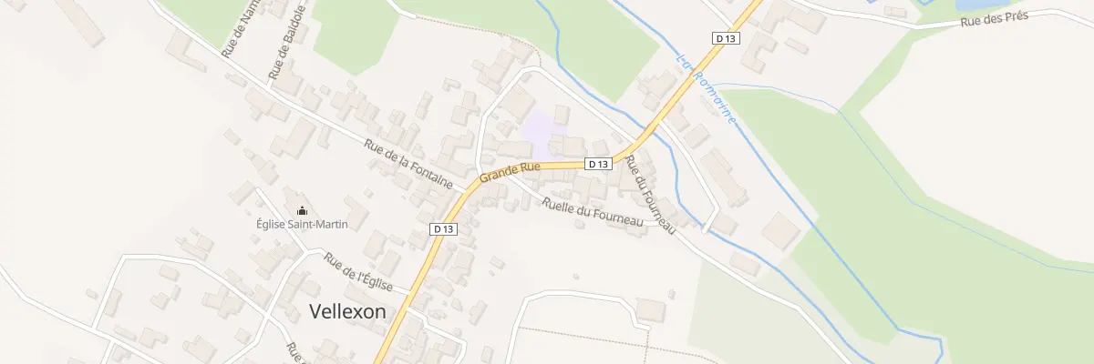 Plan du 38 Gr Grande Rue à Vellexon-Queutrey-et-Vaudey
