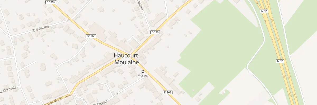 Plan du 12 Rue Alfred de Musset à Haucourt-Moulaine