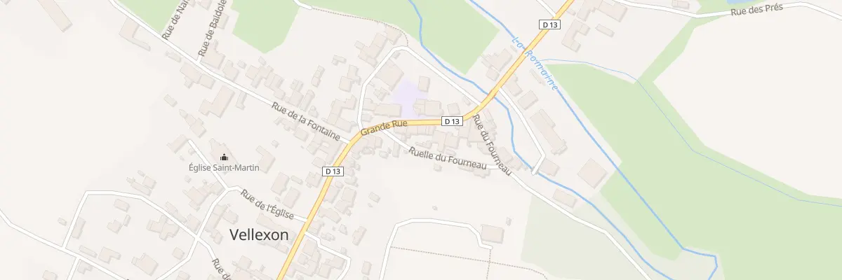 Plan du 40 Gr Grande Rue à Vellexon-Queutrey-et-Vaudey