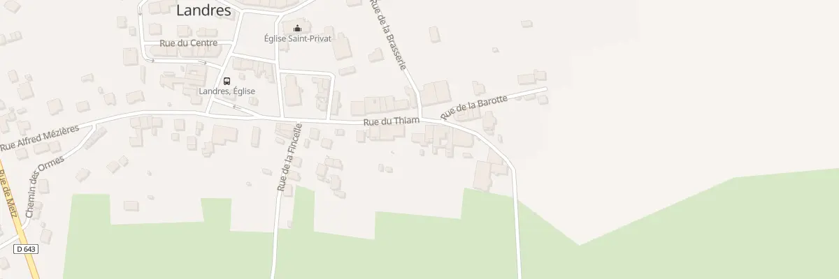 Plan du 20 Rue du Thiam à Landres