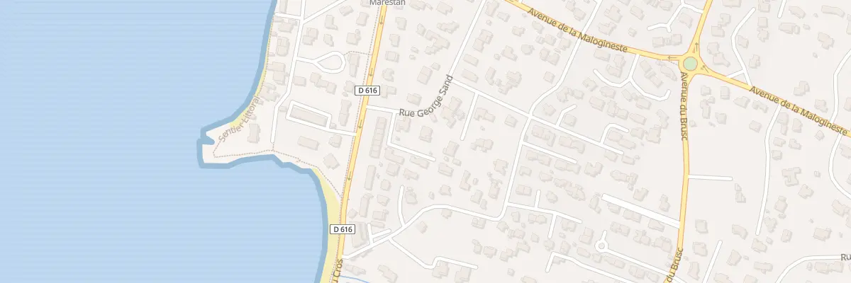 Plan du 10 Rue George Sand à Six-Fours-les-Plages