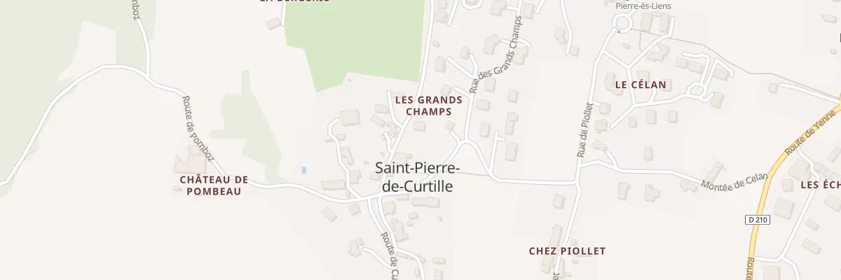 Plan du 378 Rte de Pomboz à Saint-Pierre-de-Curtille