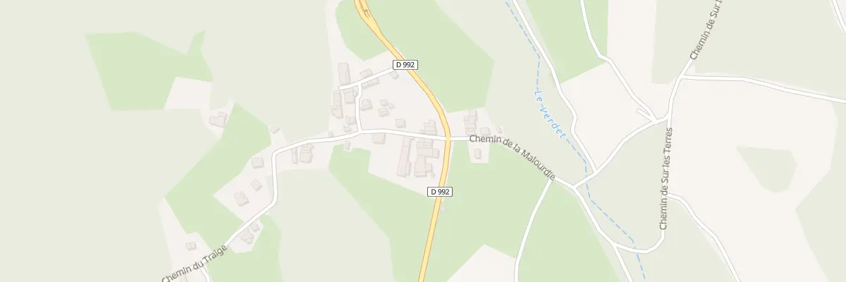 Plan du 25 Che du Traige à Anglefort