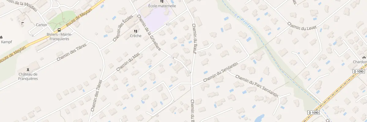 Plan du 26 Che de la Grivelière à Biviers