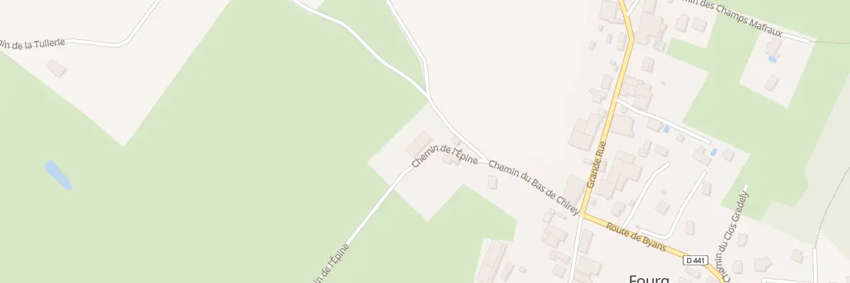 Plan du 15 Che de l’Epine à Fourg