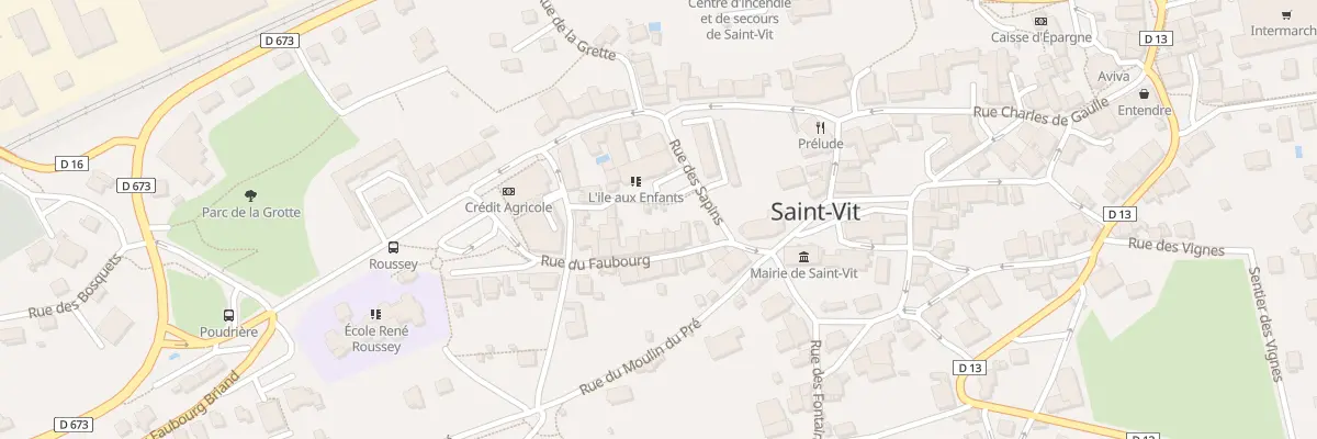Plan du 8 Rue du Faubourg à Saint-Vit