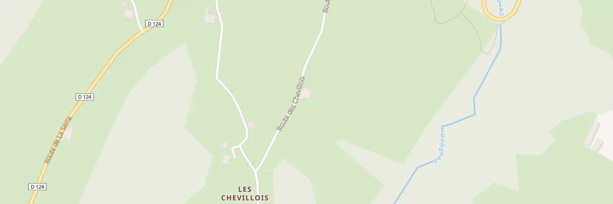 Plan du 5227 Les Chevillois Nord aux Bouchoux