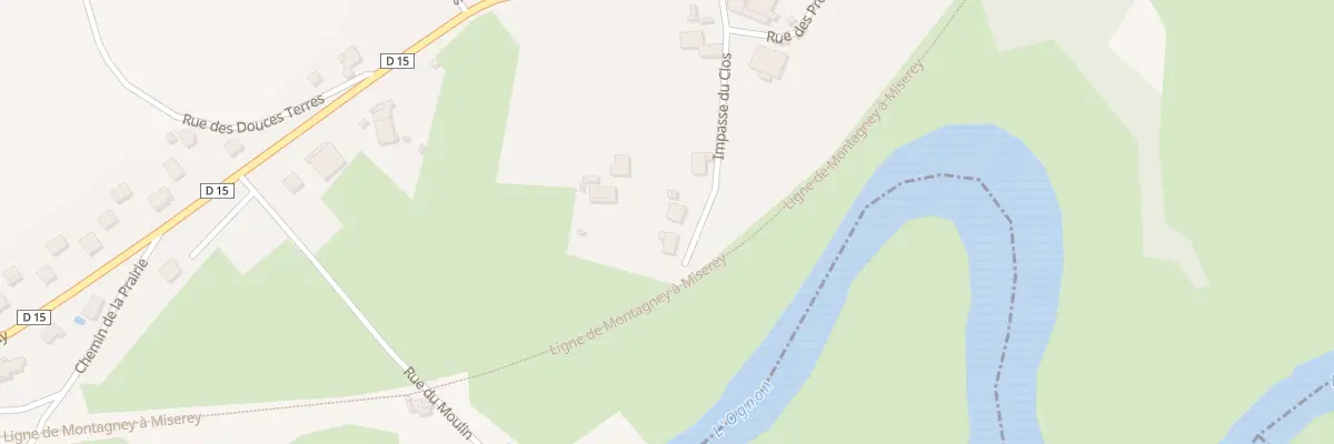 Plan du 10 Imp du Clos à Brussey