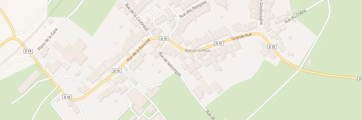 Plan du 8 Gr Grande Rue à Punerot