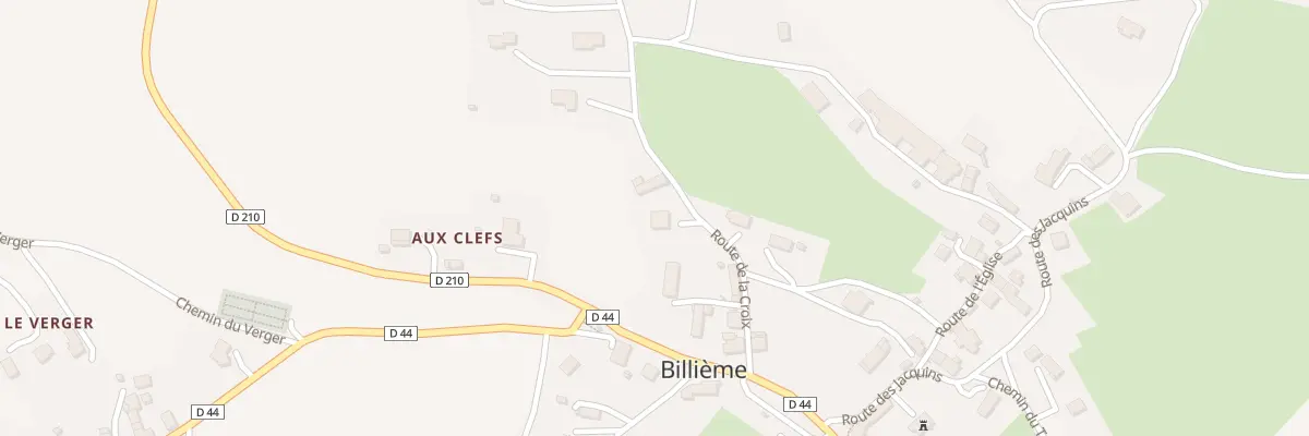 Plan du 155 Rte de la Croix à Billième