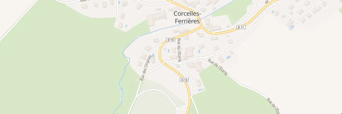 Plan du 2B Rue de l’Etang à Corcelles-Ferrières