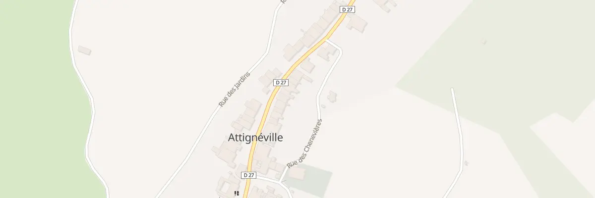 Plan du 396 Rue Claude le Lorrain à Attignéville